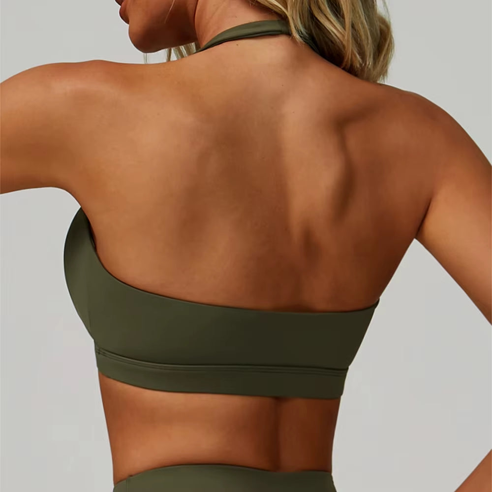 Women Sports Bra Top Hanging Neck Bra Push up Fitness Backlessyoga Bra Underwear Sport Tops Women Breathable Running Gym Vest